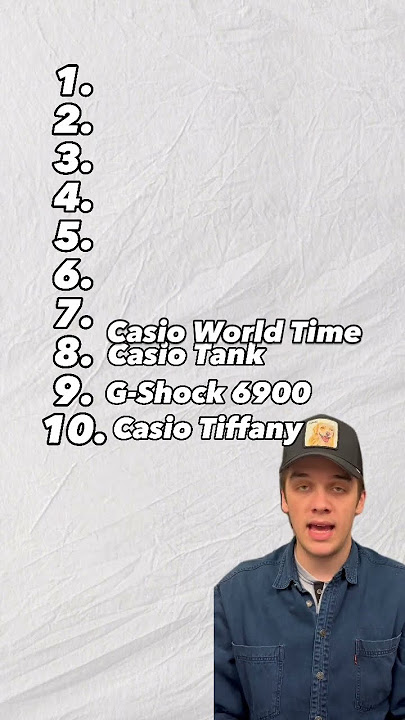 Top 10 Casio Watches #shorts #shortsfeed