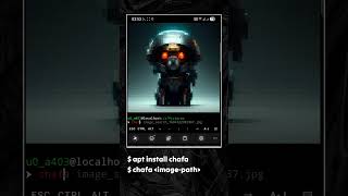 Chafa In Termux 😱😱😱 #termux #shorts