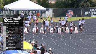 Girls 100 Dash 6 Year Old Final - AAU Primary National Championships 2026 [Full Race Replay]