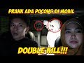 PRANK ADA POCONG DI MOBIL AUTO TERIAK😅 Turunin Gue!!!