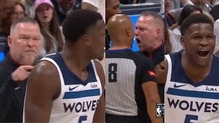 ANTHONY EDWARDS MADE MICHAEL MALONE FUROUS AFTER DOING THIS TO NUGGETS! HAD BE RESTRAINED! NO CALL