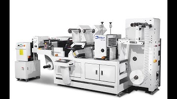 Hybrid label finishing machine for Cold foil, UV Lamination, Varnish, Full/Semi-rotary die-cutting.