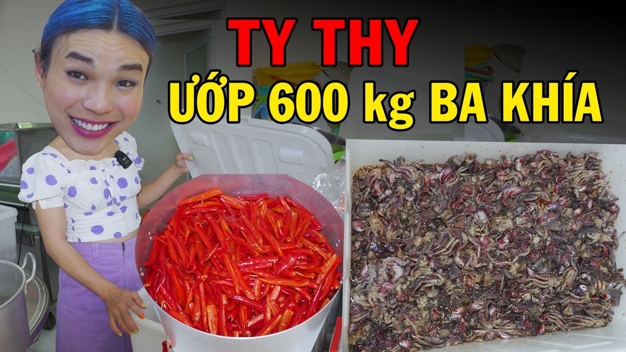 Ty Thy ướp 600 kg ba khía vẫn không đủ quán do khách... - youtube