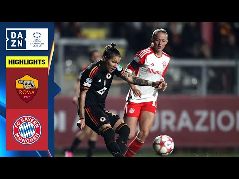 HIGHLIGHTS | AS Roma vs. Bayern Munich (UEFA Women's Champions League 2023-24 Matchday 5)