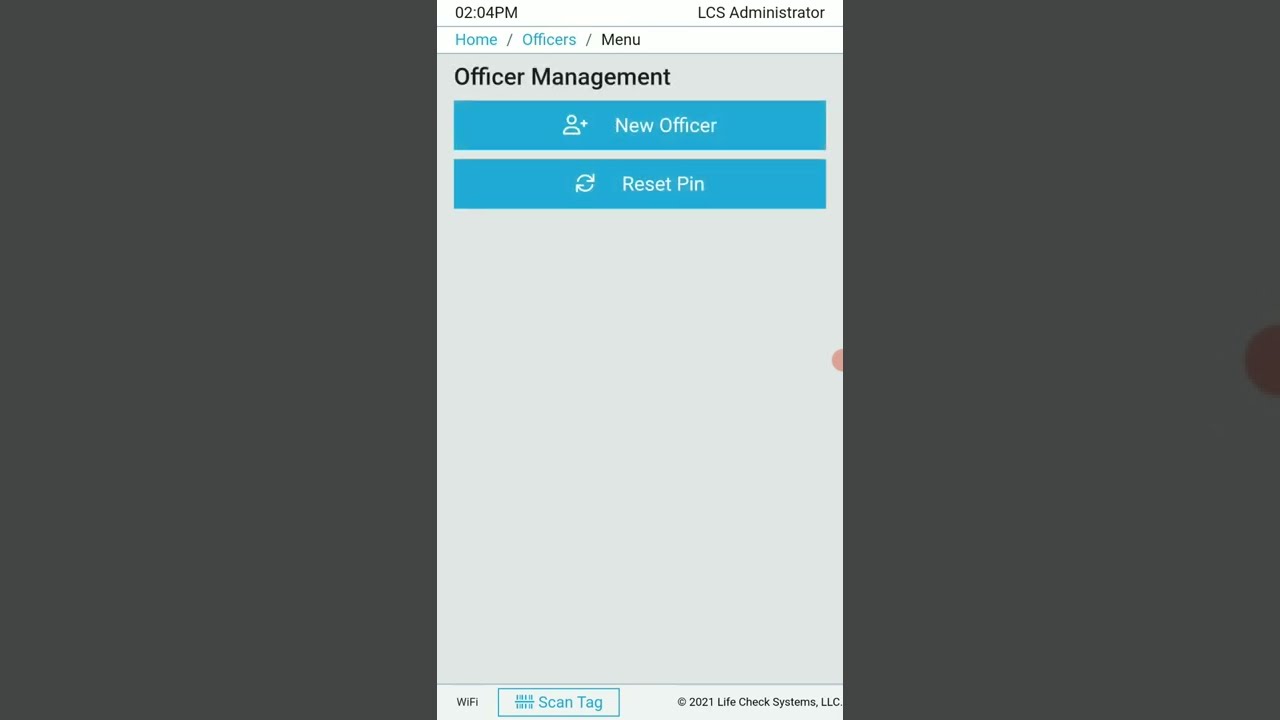 reset pin from mobile device