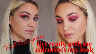 GLAM MAKEUP| GET READY WITH ME VALENTINES DAY LOOK | TESTING THE NEW MAKEUP REVOLUTION CONCEALER