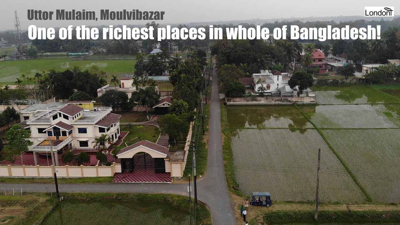 Village of Uttor Mulaim in Moulvibazar zila of Sylhet Division, Bangladesh