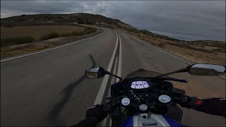 Cloudy chill ride Yamaha YZF R125 / SC PROJECT / GoPro Hero 12 [4K 60FPS]