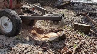 Homemade Stump Grinder (Day 1)