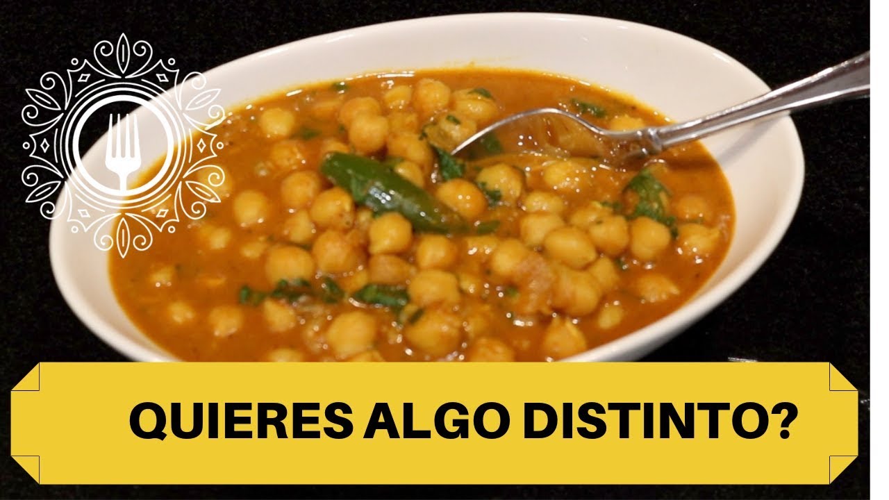 Disfrutas de Sabores Nuevos?  GARBANZOS AL CURRY