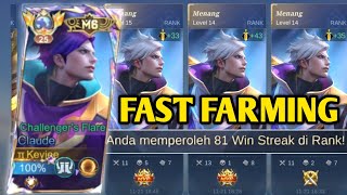 TOP 1 GLOBAL CLAUDE TUTORIAL, CARA FAST FARMING CLAUDE TERBARU ! CLAUDE BEST GAMEPLAY - MLBB