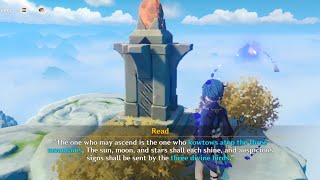 Go to the Adeptus' abode and search for the blueprints Genshin Impact Full Quest