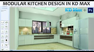 Modular Kitchen Design in KD Max Step by Step