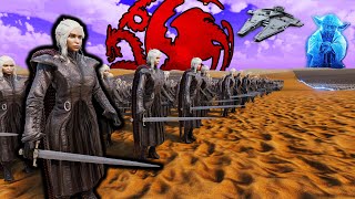 30,000 HOUSE TARGARYEN DAENERYS vs 20,000,000 JEDI KNIGHTS | Ultimate Epic Battle Simulator 2 screenshot 1