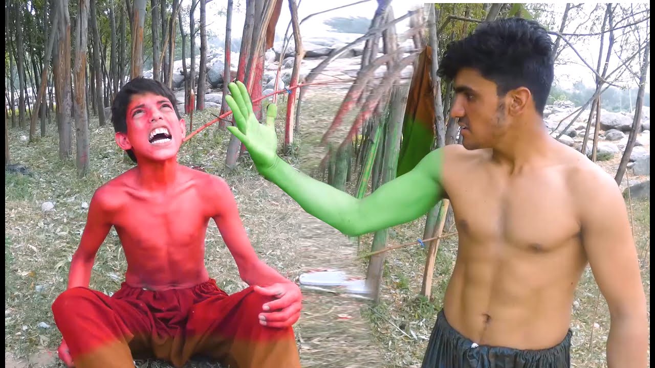 Red Hulk Vs Green Hulk Transformation With Doritos