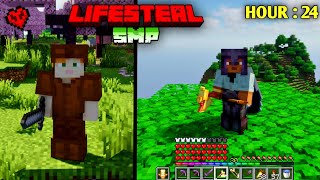 I Survived 24 Hours In This Deadliest Lifesteal SMP !