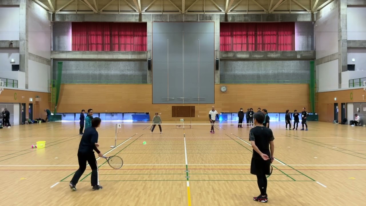 R8 2/15 宮崎市会長杯　後半9試合目　新甫ペア VS 後藤・平元ペア