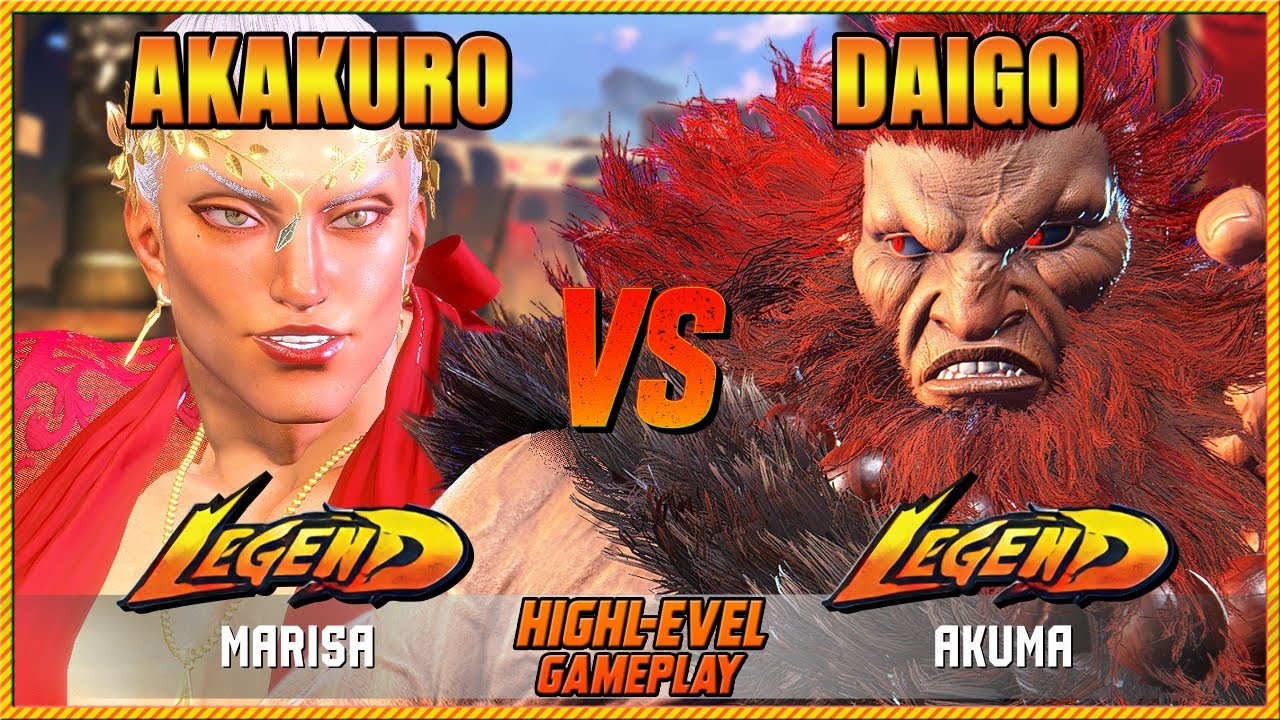 STREET FIGHTER 6 ▰ DAIGO (Akuma) vs AKAKURO (Marisa) ▰ SF6 High Level Gameplay