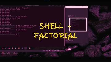 Shell Script - Factorial Of A Number | 01 (NO VOICE-OVER)#shellscripting  #ubuntu