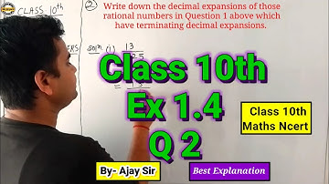 Class 10 Maths । Chapter 1 । Exercise 1.4 Q2 । Real Numbers । NCERT । Gk Dhyani