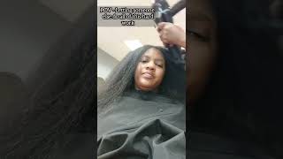 Getting someone else to blow dry my hair 😆 #naturalhaircare #blowouthair #straighthair