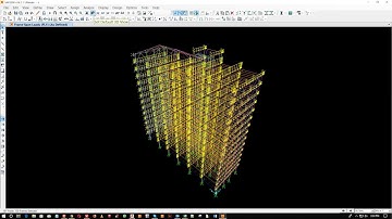 How to design sap2000 of high rise steel structure building 3