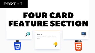 Four card feature section part - 1