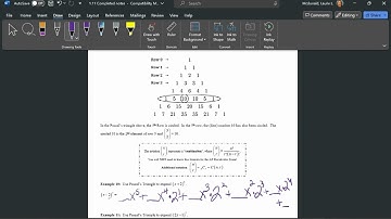 1.11 Binomial Theorem and Pascal
