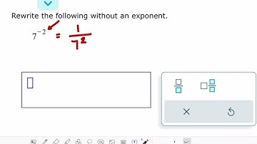ALEKS: Evaluating an expression with a negative exponent: Whole number base