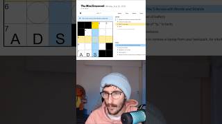 Awful clues 😭 #crossword #nyt #mini