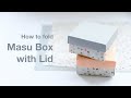 Masu box with lid origami tutorial traditional