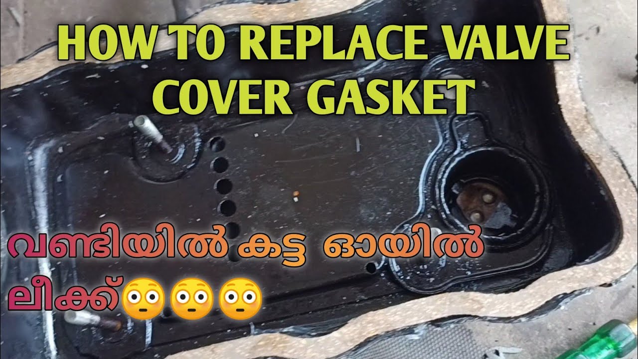 how to replace valve cover gasket - YouTube
