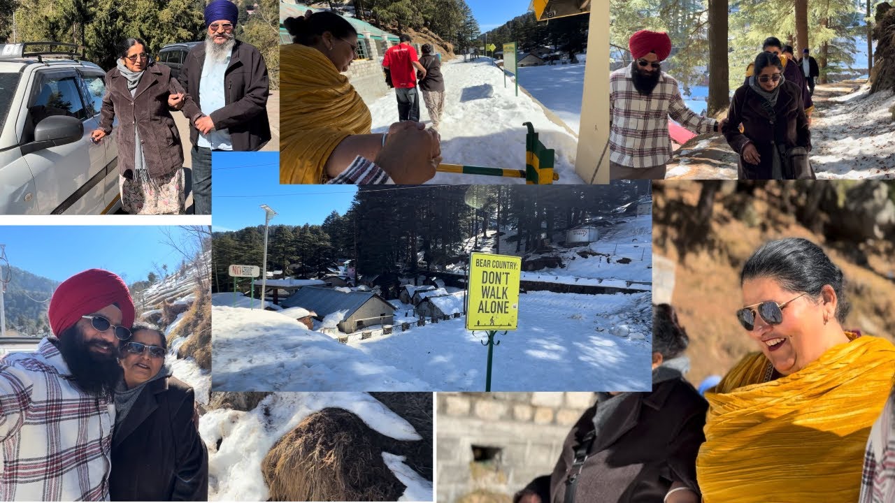 ਡਲਹੋਜੀ ਦੇ ਪਾਹਾੜਾਂ ਤੇ ਪਈ ਬਰਫ ਦੇ ਨਜਾਰੇ ਦੇਖ ਕੇ ਮੰਮੀ ਡਰ ਗਈ/ dalhousie de pahada te pyi barf de njare 