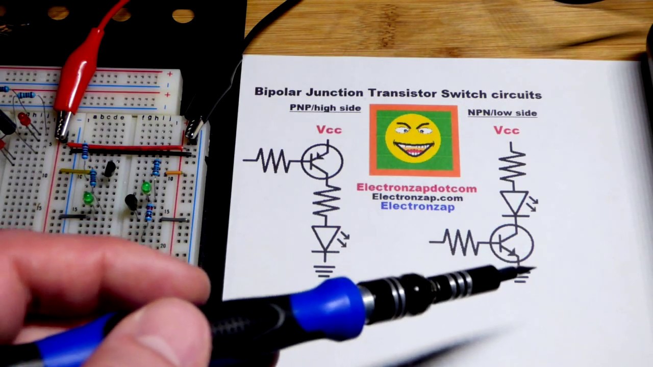 Electronics high versus low side Bipolar Junction Transistor switch ...