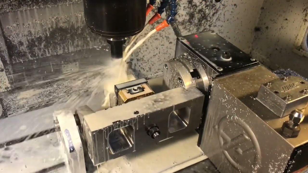 The first job ran on the new Moreside indexing trunnion. 5 axis ...