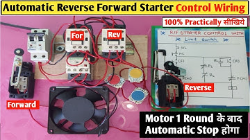 Automatic Reverse Forward Starter Control Wiring With Limit Switch! Reverse Forward Starter Wiring
