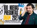 100 Nuevas Preguntas UNAM 2027: Reactivos 21-25 (Leyes de los Exponentes)