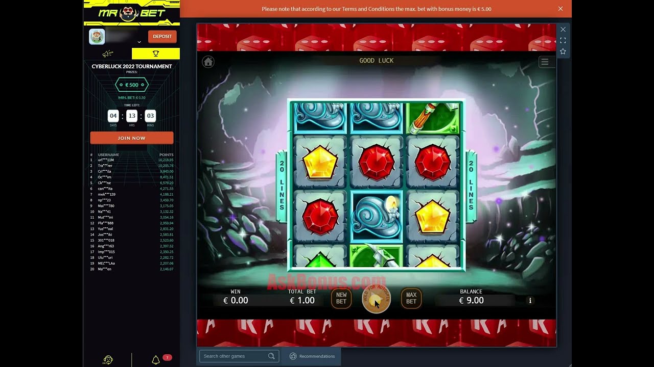 MrBet Casino No Deposit Bonus €/$10 Free Cash on AskBonus.com