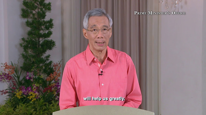 PM Lee Hsien Loong’s National Broadcast on 7 June 2020