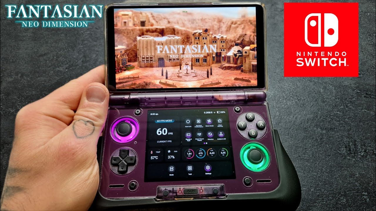 Fantasian Neo Dimension (Nintendo Switch) - Ayn Thor Gameplay 