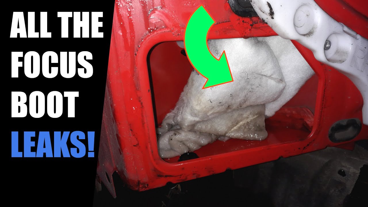 Ford Focus mk3 multiple water leaks in boot fixed!
