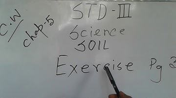 STD III Science Chapter 5 SOIL