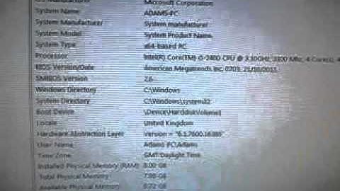 How to check your system spec in windows 7