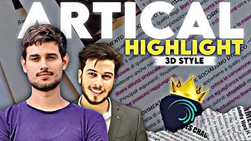 The Future of Article Highlights (3D Animation)