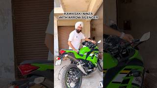 Kawasaki Ninja 300 with Arrow Exhaust 🔥 | Insane Sound & Premium Upgrade | Ninja 300 Modified