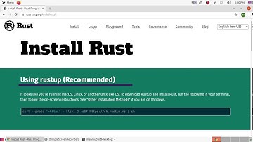How to install rust programming language on ubuntu or linux [2021] properly | compile & run