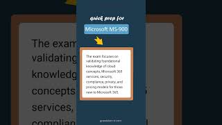 Microsoft 365 Fundamentals Focus - MS-900 Microsoft 365 Fundamentals Focus - MS-900
