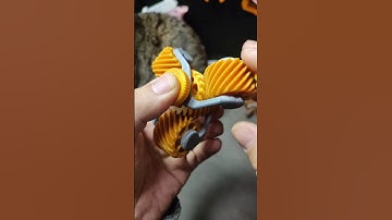 3D Printed LARGE Triple Helix gear Fidget spinner #3dprinting