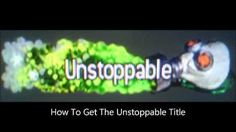 How To unlock Unstoppable Title Mw3