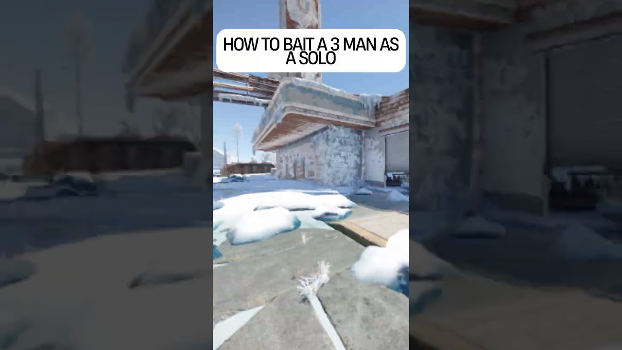 How to bait a 3 man to push you as a solo  